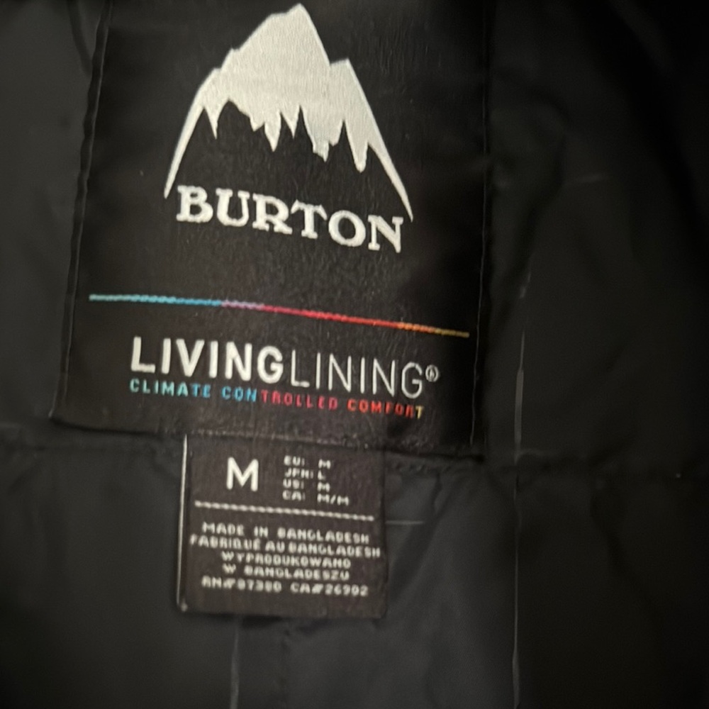 Burton Black Jacket with Climate Comfort